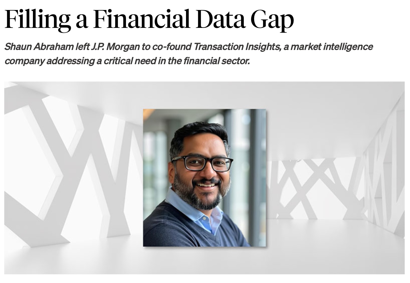 Filling a Financial Data Gap article