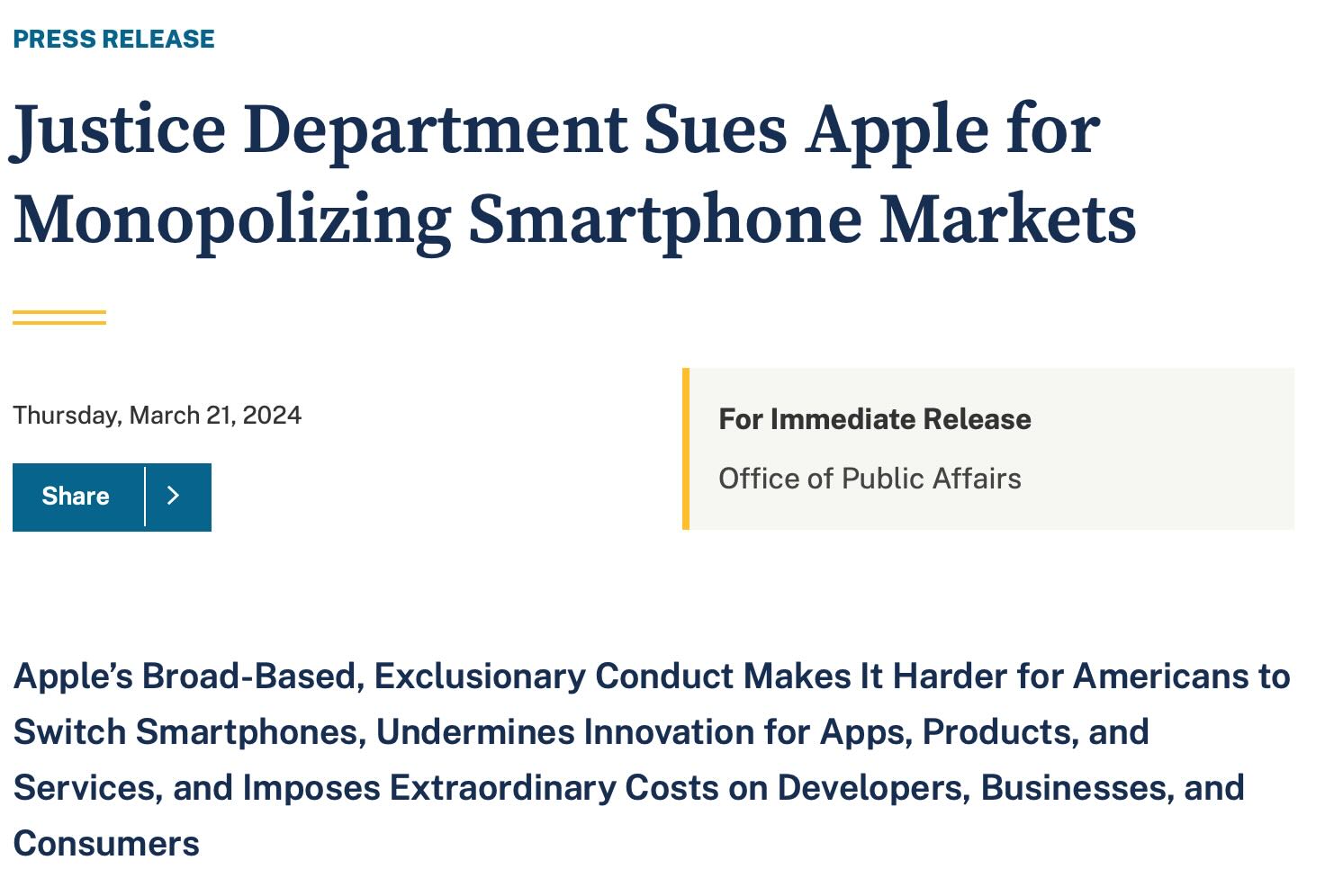 DOJ Antitrust Lawsuit